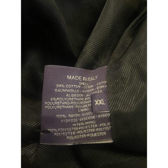 Ralph Lauren Purple Label Men’s Utility Cargo Jacket Black XXL 4 Pocket Buckle - Picture 2 of 4